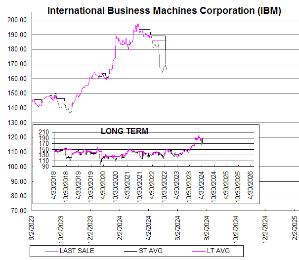Chart International Business Machines Corporation (IBM)
